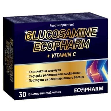 Glucosamine + Витамин С х 30 таблетки Ecopharm