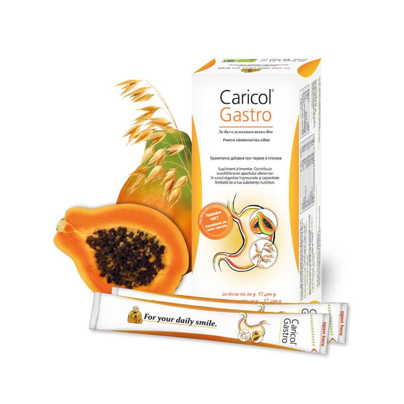 Caricol Gastro При парене и дразнене в стомаха 20 г х 20 сашета