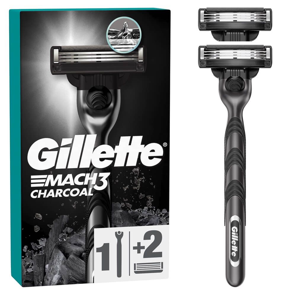 Gillette Mach 3 Charcoal Самобръсначка с 2 ножчета