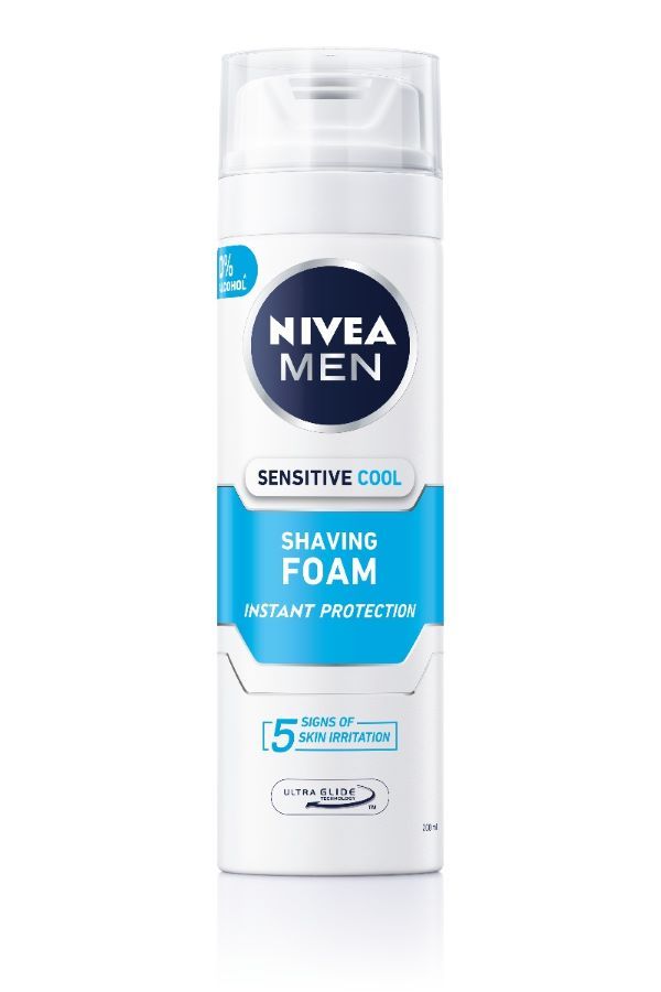 Nivea Men Sensitive Cool Успокояваща пяна за бръснене за чувствителна кожа 200 мл