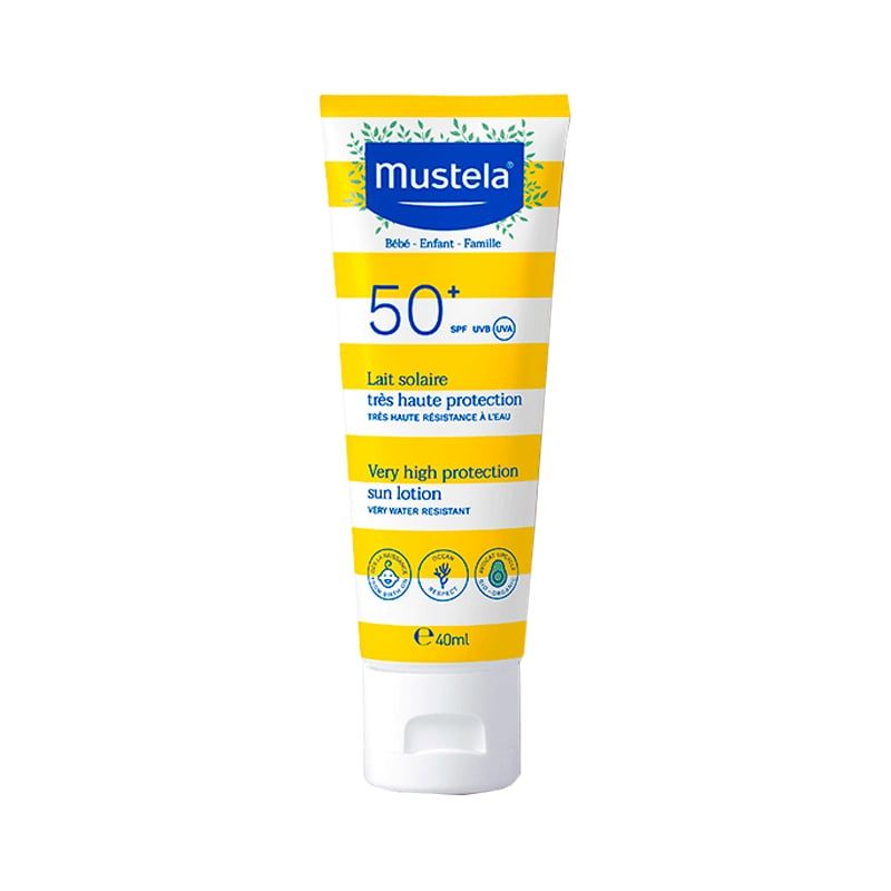 Mustela Слънцезащитен лосион за лице за бебета и деца SPF50+ 40 мл