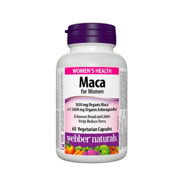 Webber Naturals Мака за жени x60 веган капсули