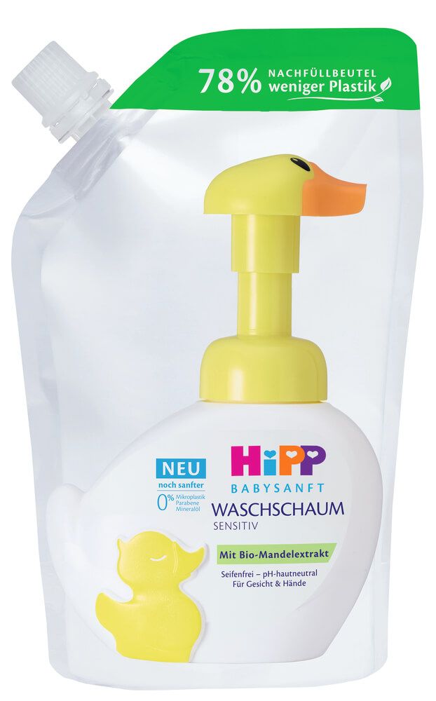 Hipp Babysanft Измивна пяна за ръце и лице Пате Пълнител 250 мл