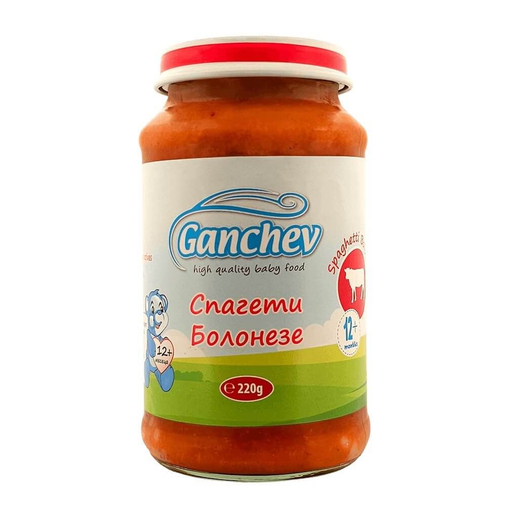 Ganchev Пюре спагети болонезе 12М+ 220 гр