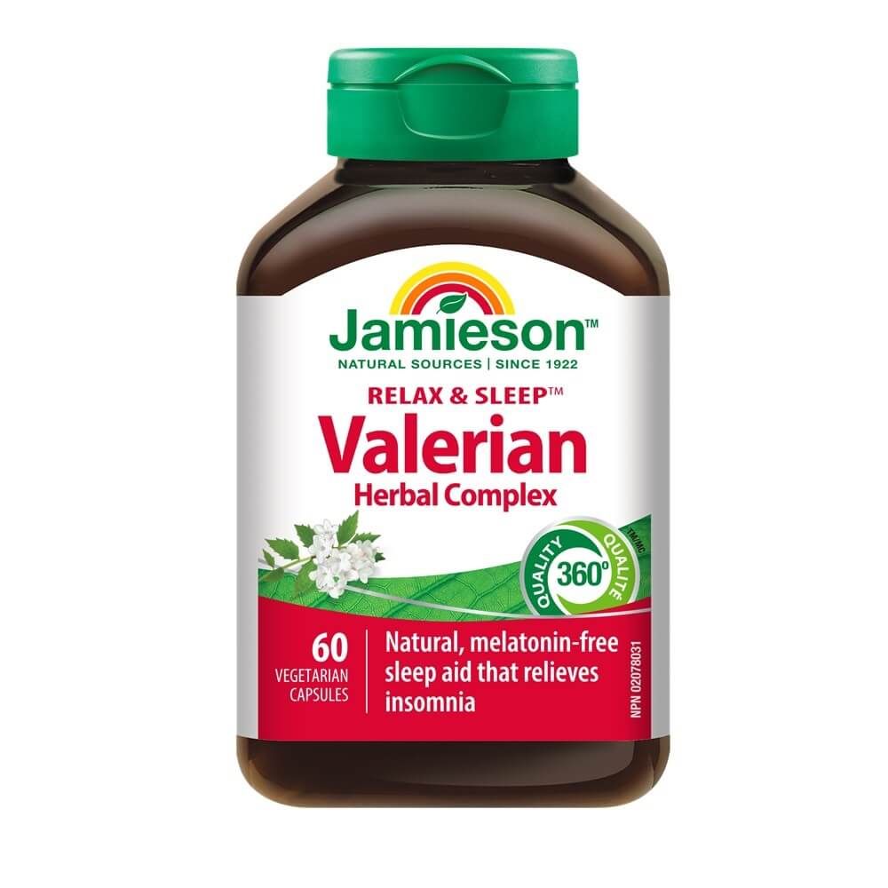 Jamieson Valerian Herbal Complex Билков комплекс с валериан 50 мг 60 капсули
