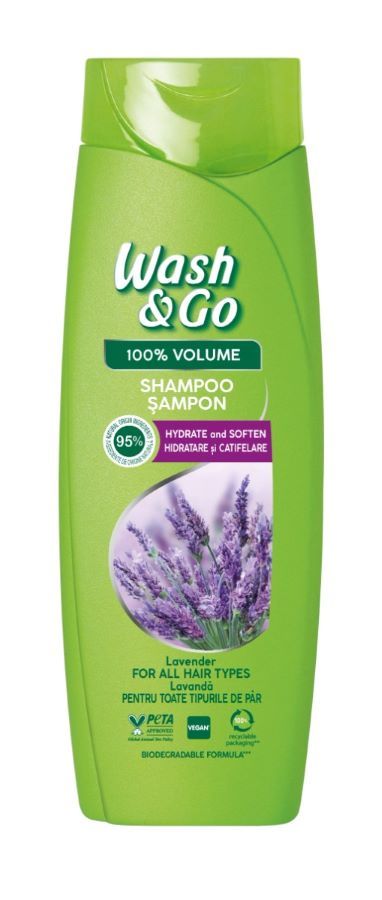 Wash & Go Lavender Extract Шампоан за всеки тип коса с екстракт от лавандула 180 мл