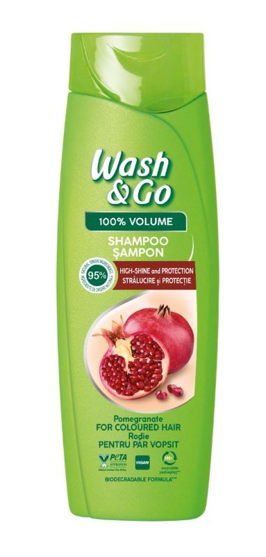 Wash & Go Pomegranate Extract Шампоан за боядисана коса с екстракт от нар 360 мл