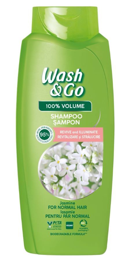 Wash & Go Jasmine Extract Шампоан за нормална коса с екстракт от жасмин 675 мл