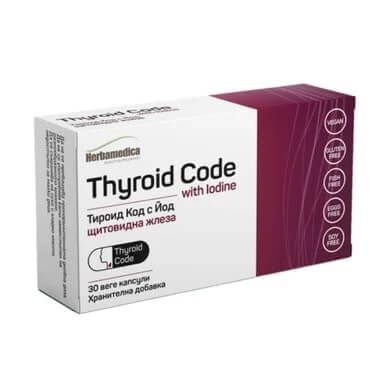 Herbamedica Тироид Код с йод за щитовидната жлеза x 30 капсули