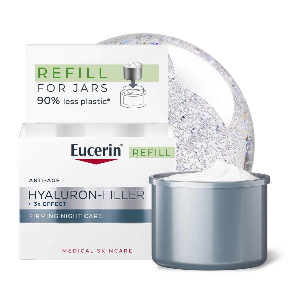 Eucerin Hyaluron-Filler Нощен крем за лице против бръчки 50 мл Пълнител