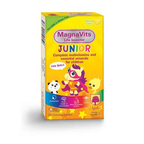 Магнавитс Джуниър за момичета х 30 дъвчащи таблетки Magnalabs