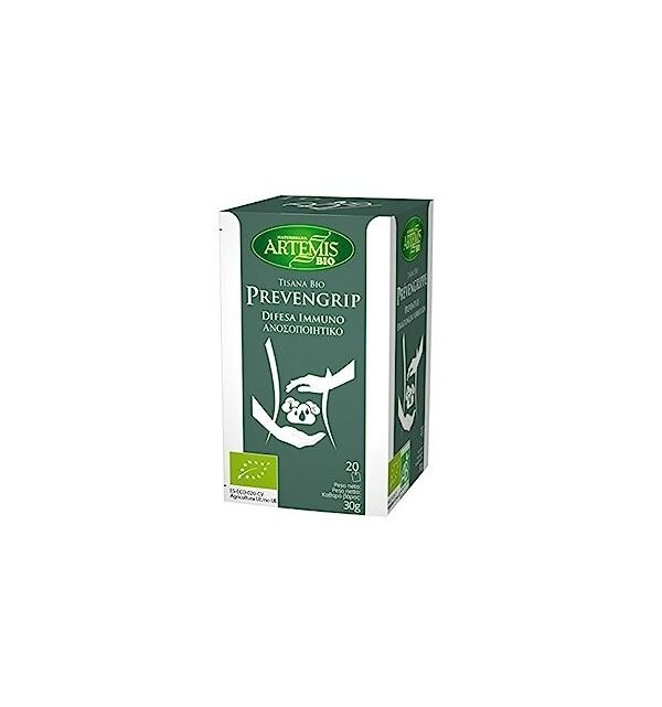 Prevengrip Чай при настинка и грип 30 гр х 20 филтърни пакетчета Artemis Bio