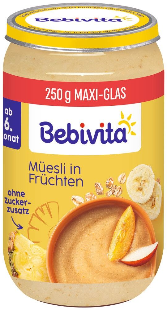 Bebivita Био каша плодове с мюсли 6M+ 250 г