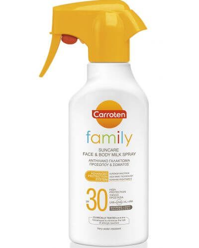 Carroten Family Слънцезащитно мляко-спрей SPF30 270 мл