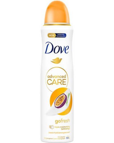 Dove Advanced Care Go Fresh Passion Fruit & Lemon Grass Дезодорант спрей против изпотяване за жени 150 мл