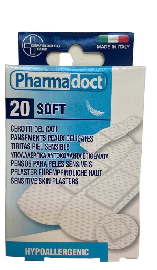 Pharmadoct Soft Хипоалергенен пластир с различни размери х 20 броя