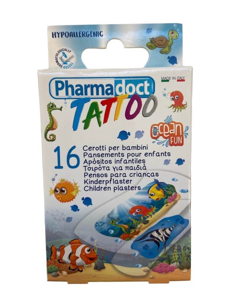 Pharmadoct Kids Tatto Детски пластири татуировка океан х 16 броя