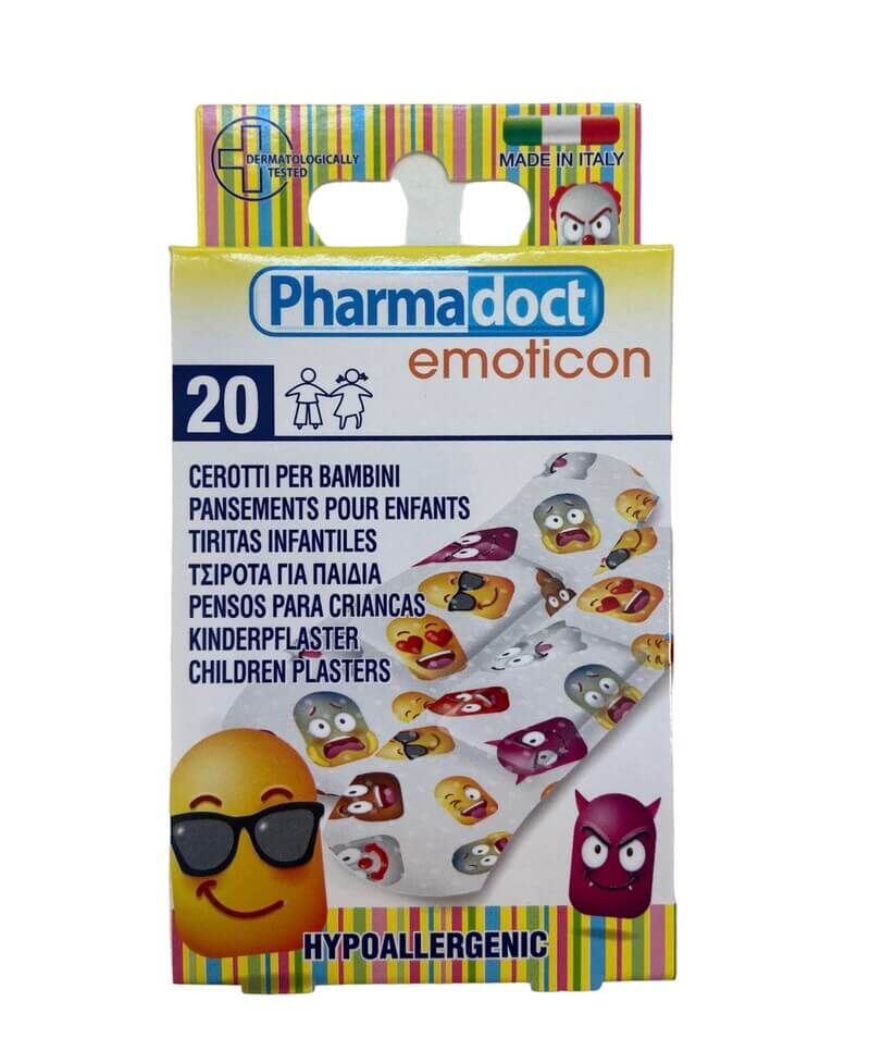 Pharmadoct Kids Детски пластири с емоджи х 20 броя