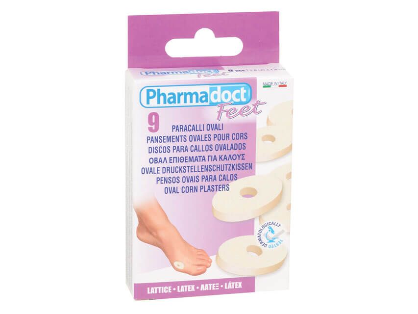 Pharmadoct Feet Хипоалергенни овални подложки латекс х 9 бр