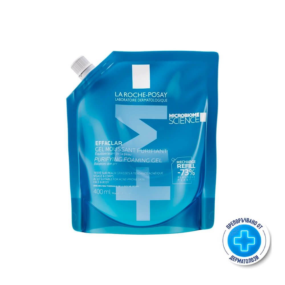 La Roche-Posay Effaclar Измиващ гел за лице 400 мл Пълнител
