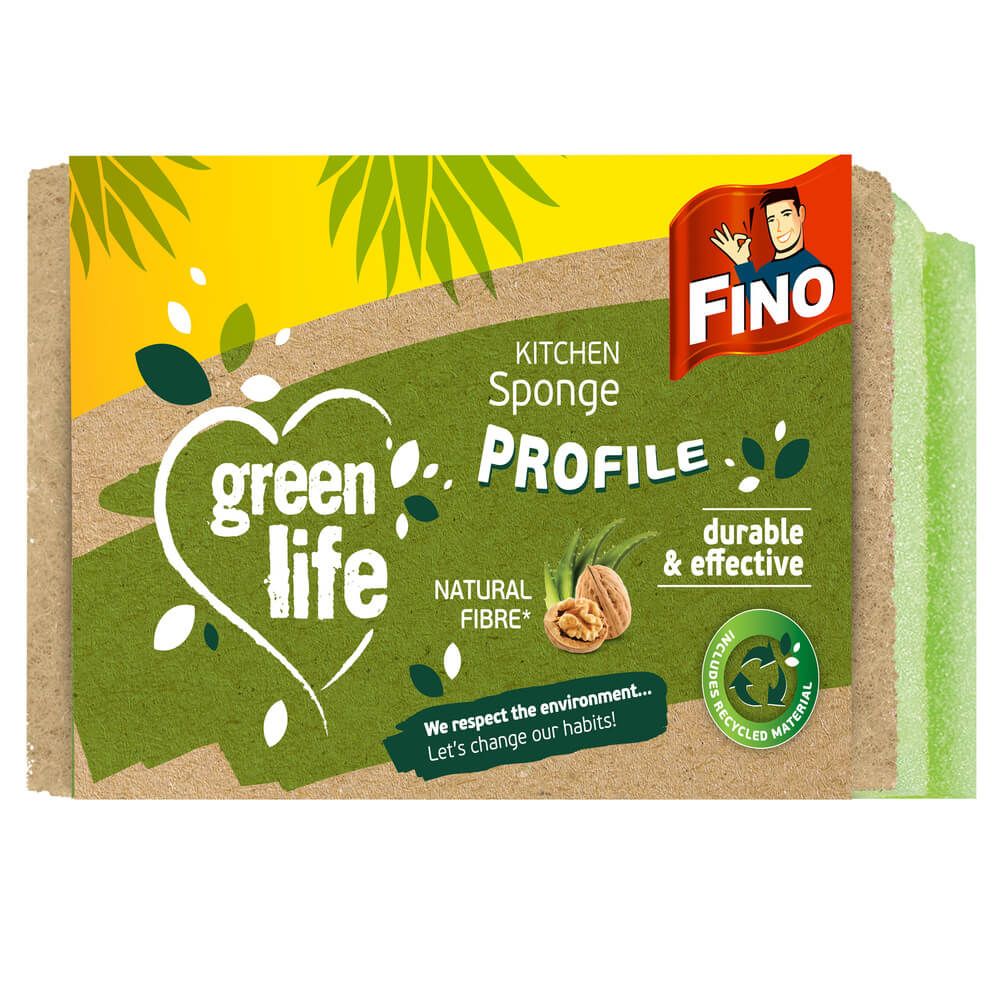 Fino Green Life кухненска гъба с канал 2 бр.