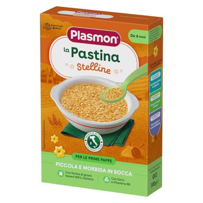 Plasmon Stelline Паста за деца звездички 6M+ 300 гр