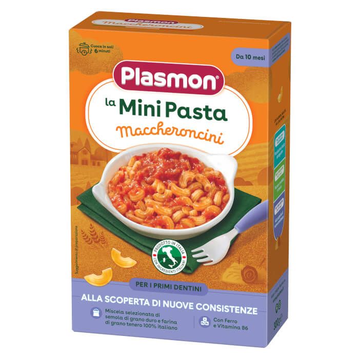 Plasmon Maccheroncini Бебешка паста макарони 10М+ 300 гр