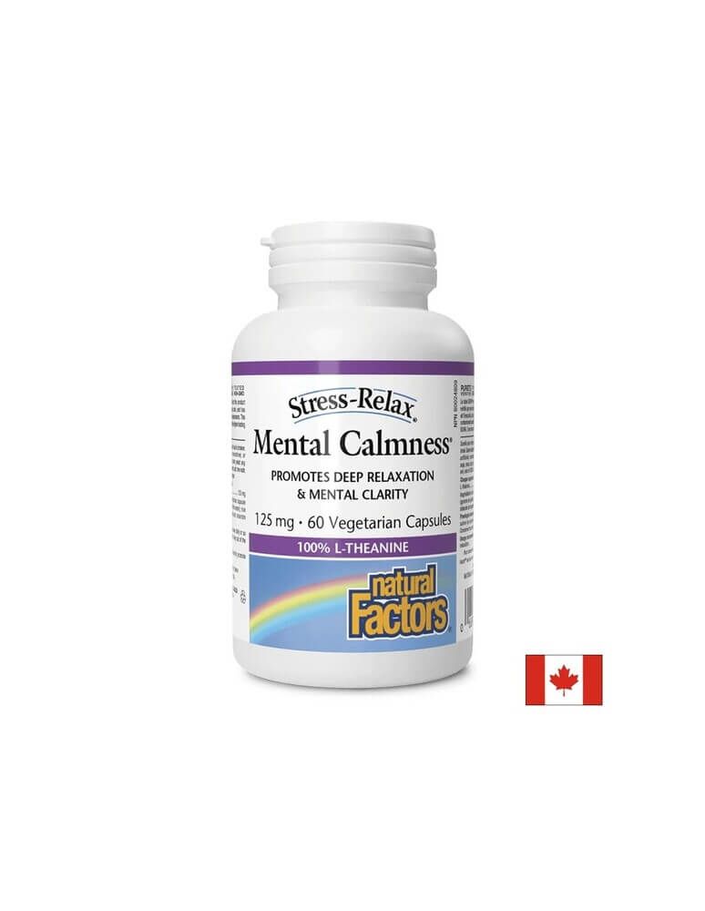 Natural Factors Mental Calmness Л-Теанин 125 мг х 60 капсули
