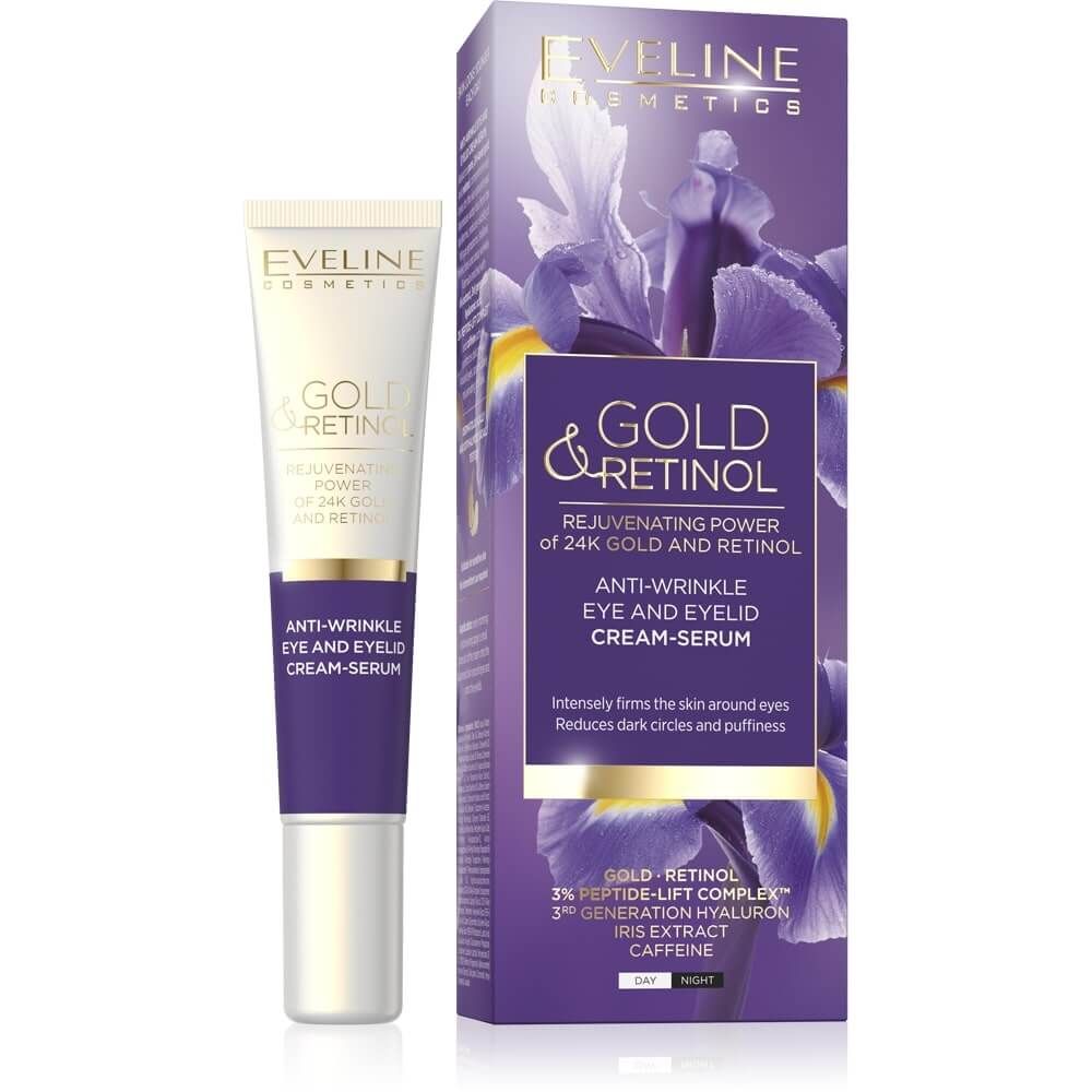 Eveline Gold & Retinol Околочен крем против бръчки 20 мл