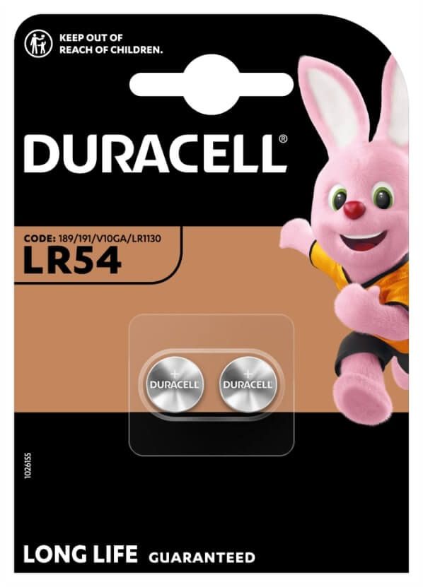 Duracell Алкални батерии LR54 2 бр