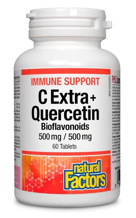 Natural Factors Immune Support C Extra + Quercetin Bioflavonoids За силен имунитет x60 капсули
