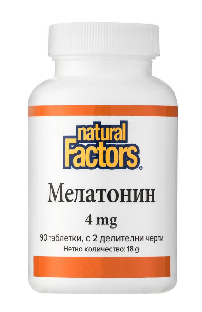 Natural Factors Melatonin Мелатонин 4 мг х 90 таблетки