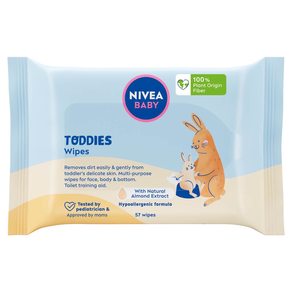 Nivea Baby Toddies Мокри кърпи х 57 броя