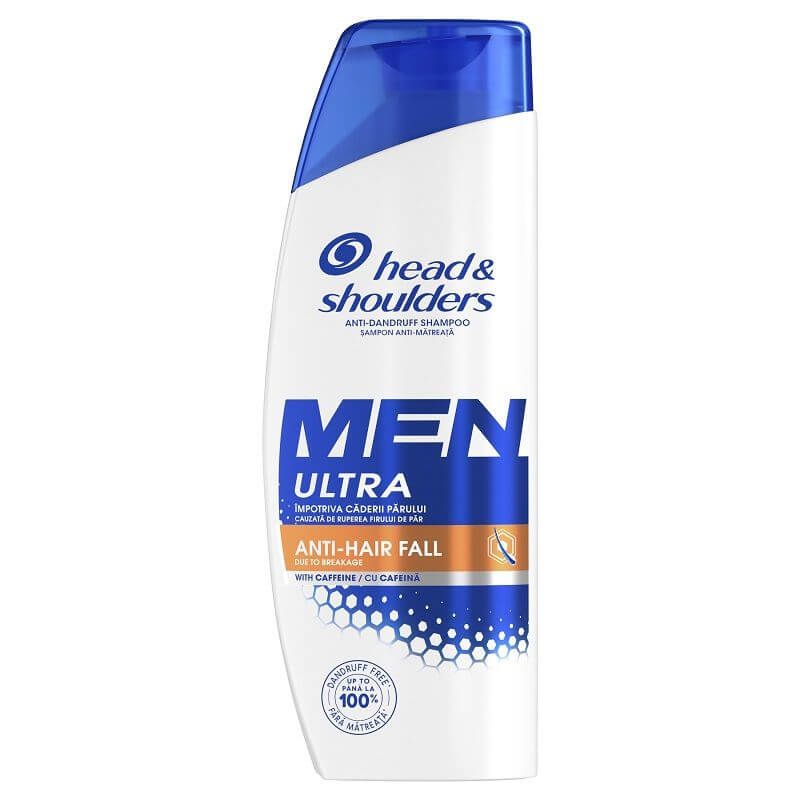 Head & Shoulders Men Anti-Hair Fall Шампоан против пърхот и косопад за мъже с кофеин 250 мл