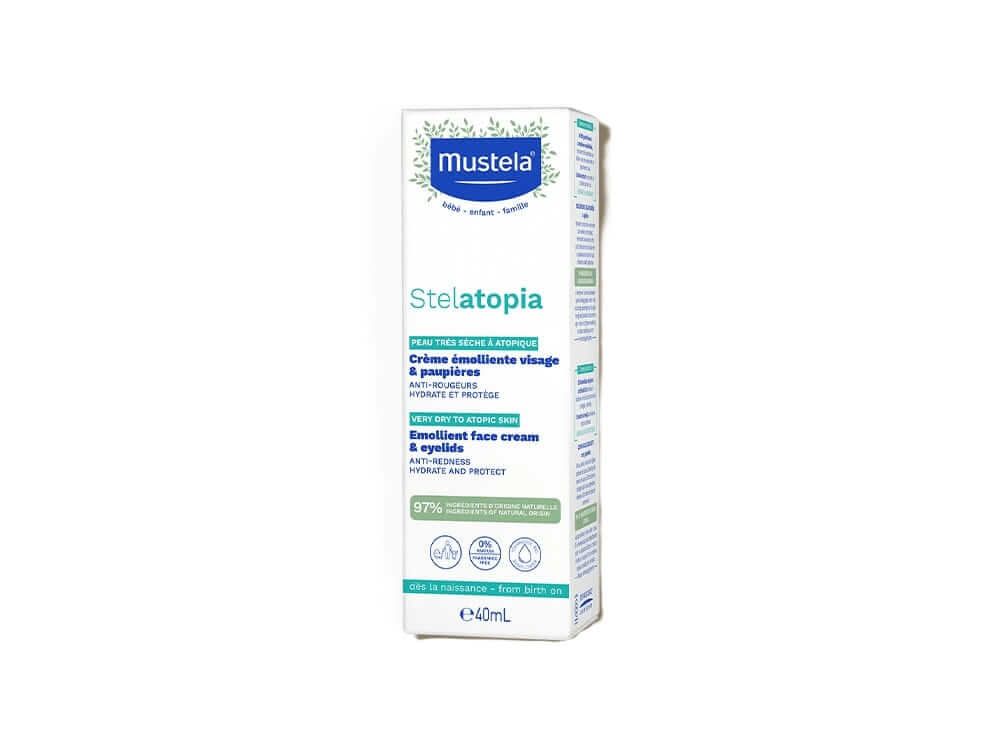 Mustela Stelatopia Емолиентен крем за лице и клепачи 40 мл