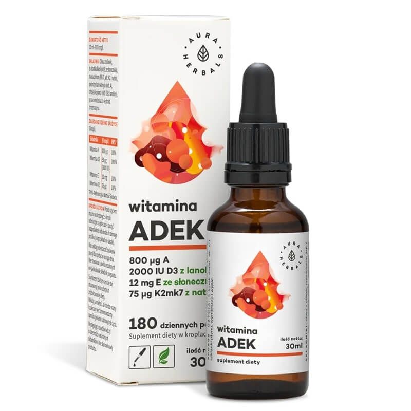 Aura Herbals Витамини А, К2, D3 и E 30 мл