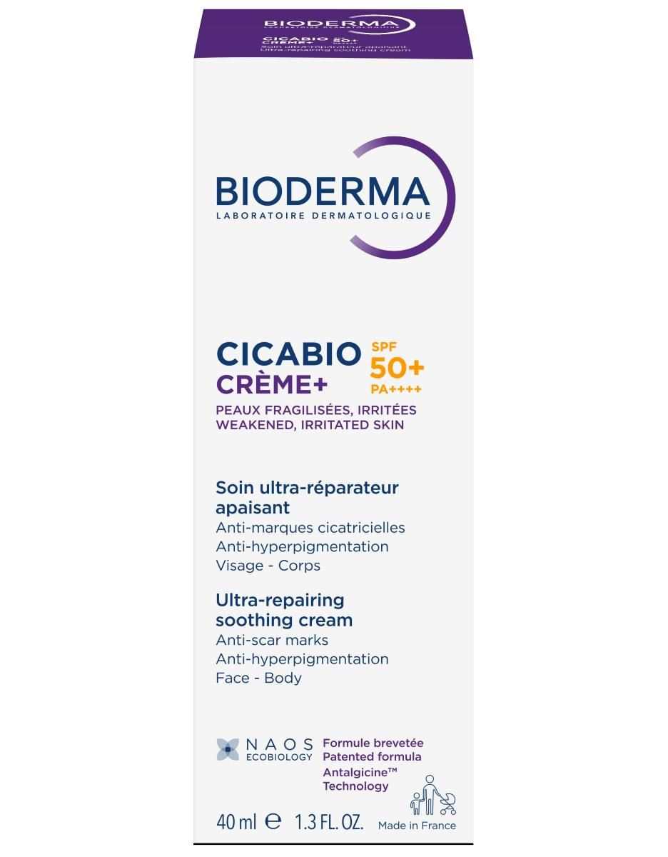 Bioderma Cicabio Creme+ Възстановяващ крем прoтив хиперпигментации SPF50+ 40 мл