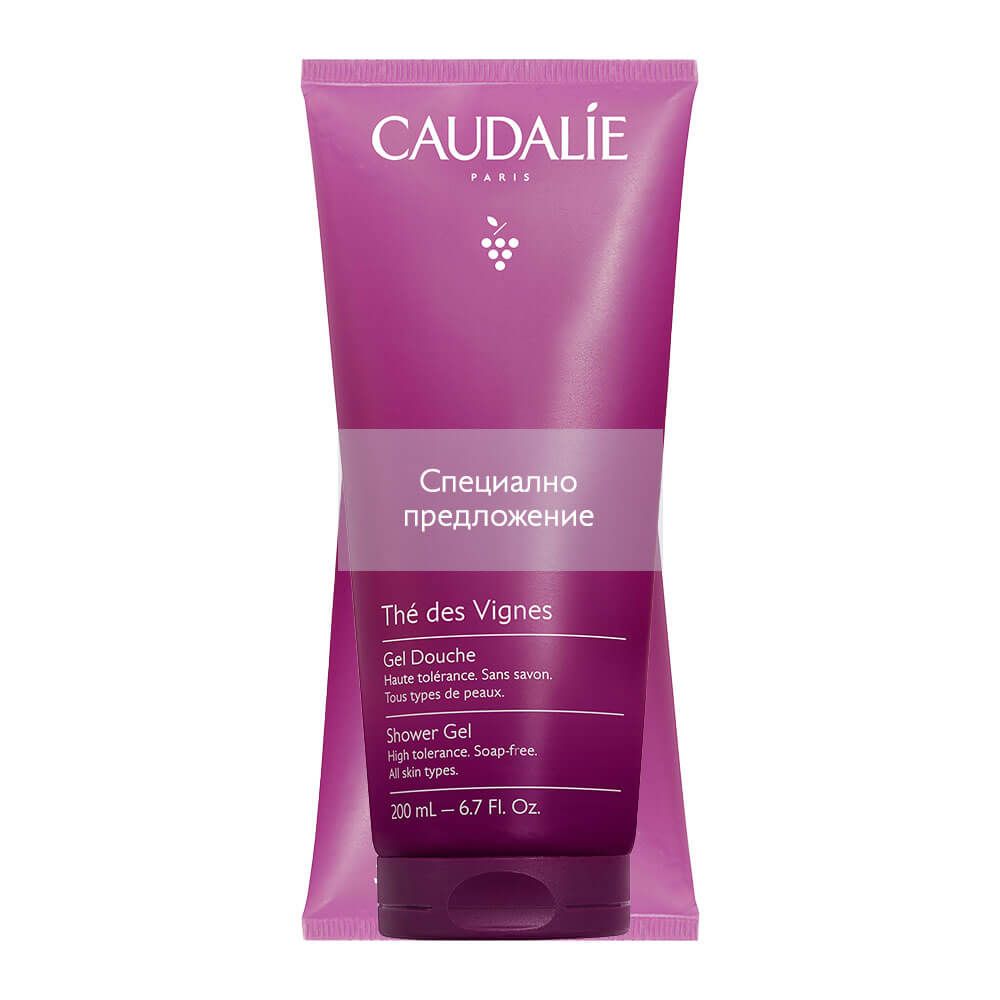 Caudalie The des Vignes Душ гел с бял мускус, нероли и джинджифил 200 мл 2 x 200 мл Комплект