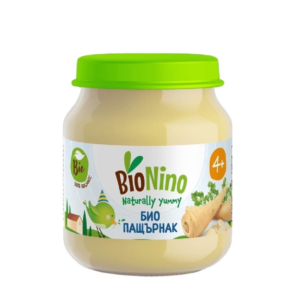 BioNino Био зеленчуково пюре пащърнак 4М+ 120 г