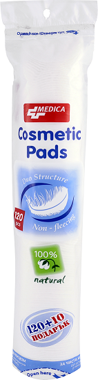 Medica Cosmetic Pads Тампони за грим 120+10 бр
