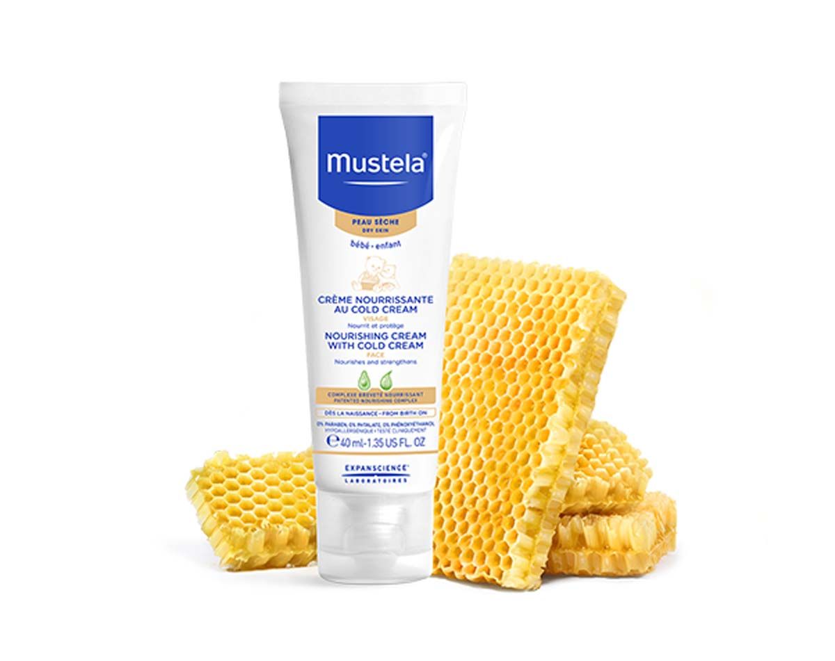 Mustela Крем за лице с колд крем за суха кожа при бебета и деца 40 мл