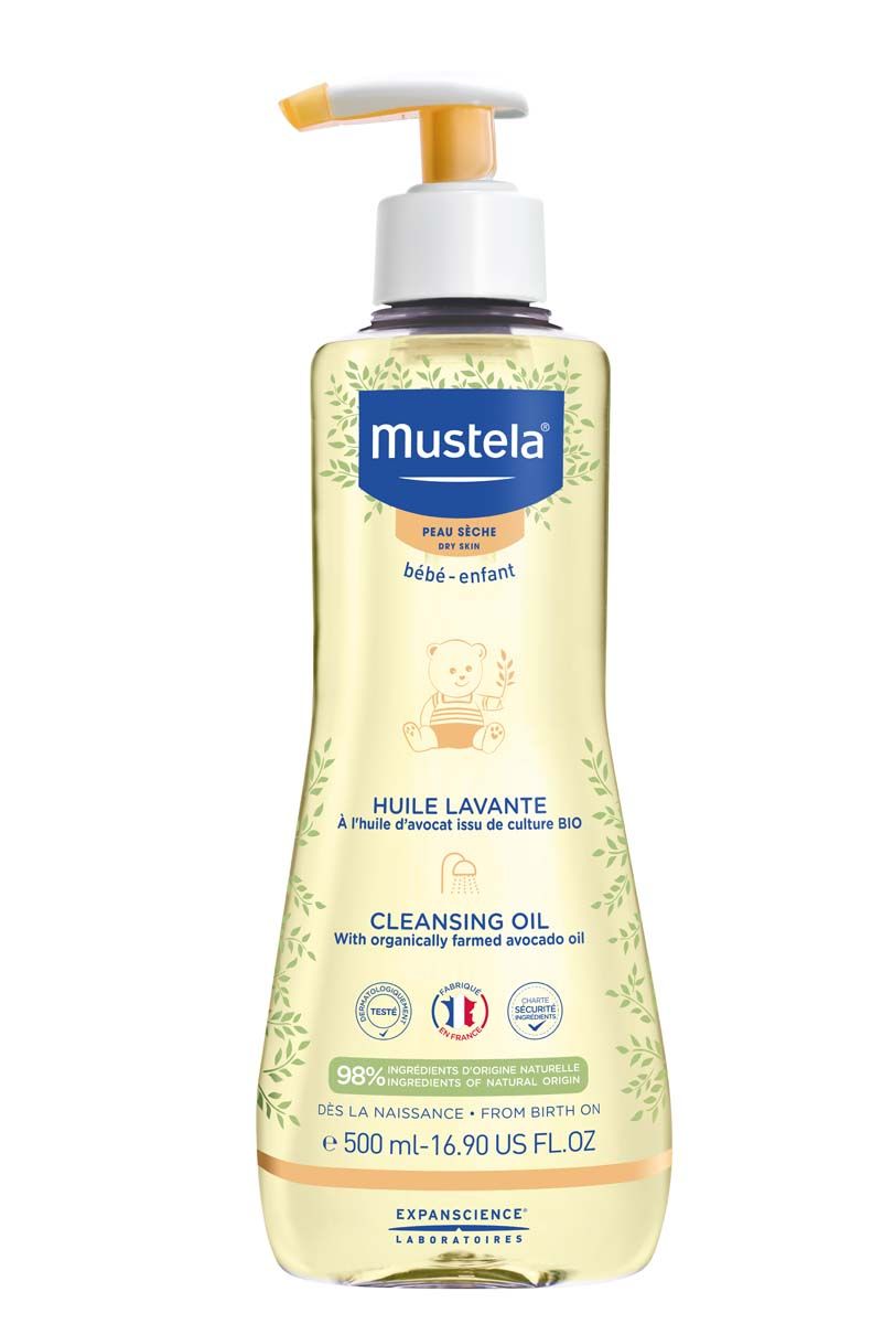 Mustela Душ-олио за суха кожа при бебета и деца 500 мл