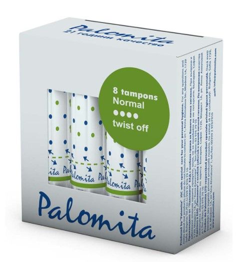 Palomita Normal Twist Off Дамски тампони Размер Нормал 8 бр