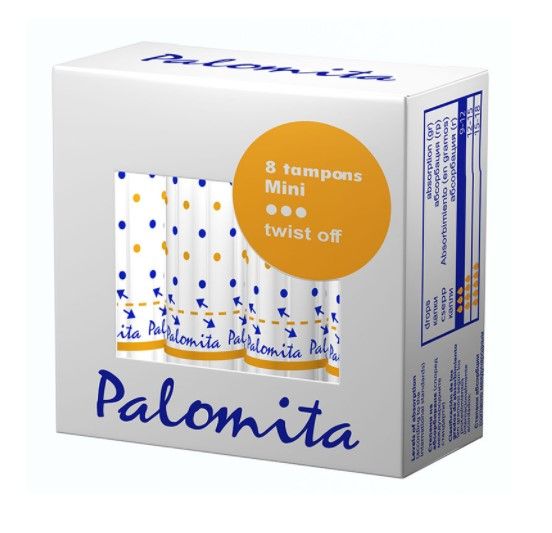 Palomita Mini Twist Off Дамски тампони Размер Мини 8 бр