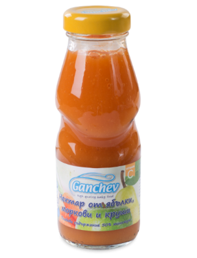 Ganchev Нектар от ябълки, моркови и круши 4М+ 250 мл