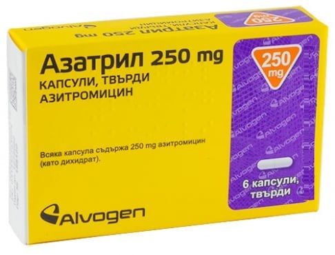Азатрил 250 мг х 6 капсули Алвоген