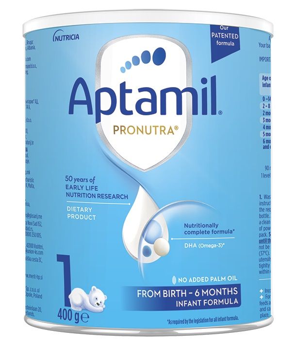 Aptamil Pronutra 1 мляко за кърмачета готова формула 0-6 м 400 г