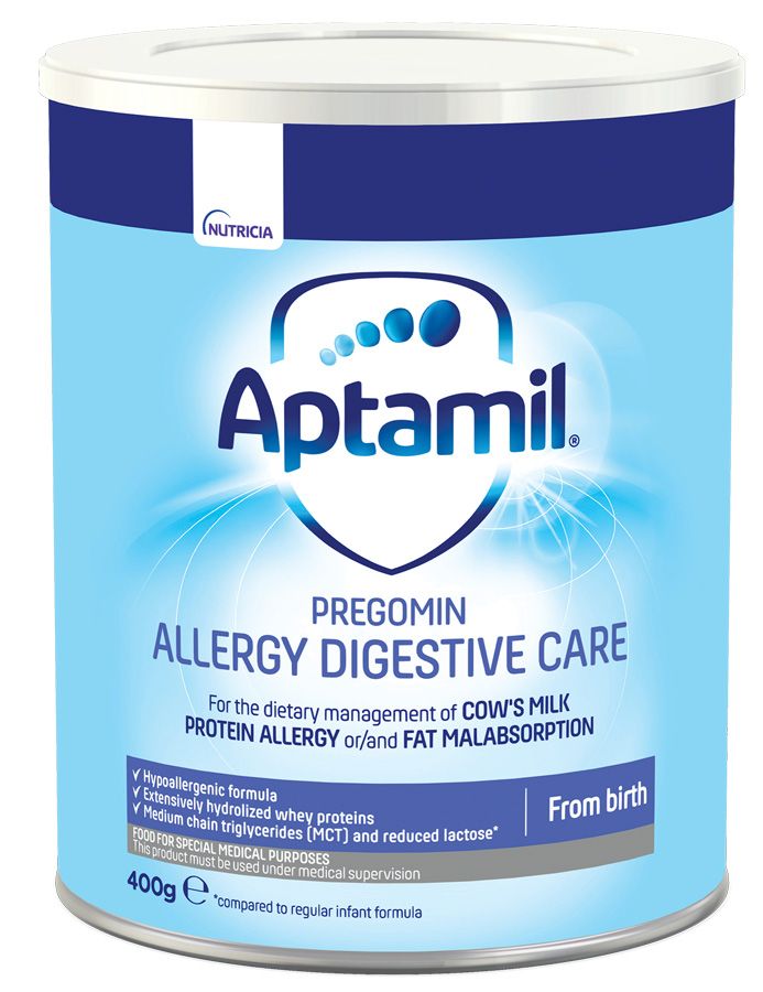 Aptamil Pregomin ADC За диетотерапия при Алергия към белтъка на кравето мляко и/или малабсорбация на мазнини 0м+ 400 гр