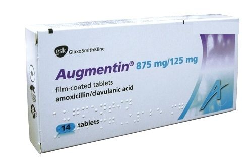 Аугментин 875 мг / 125 мг х 14 таблетки GlaxoSmithKline