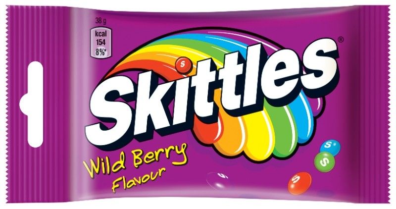 Skittles Wild Berry Дъвчащи бонбони 38 гр